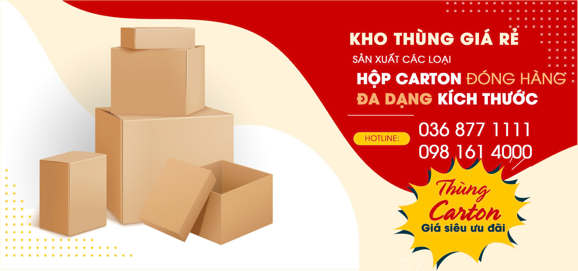 Kho thùng Carton giá siêu rẻ