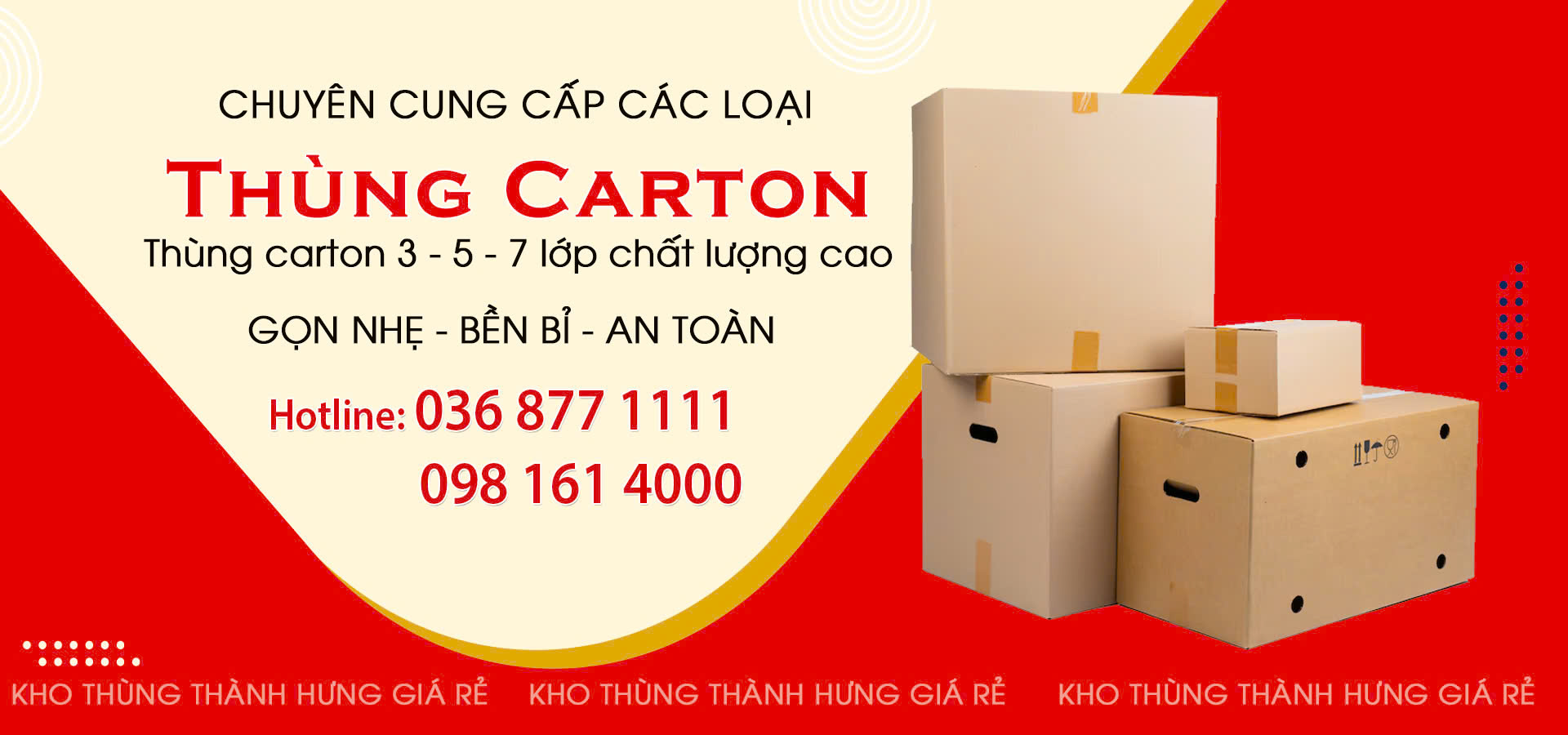 Cung cấp các loại thùng carton